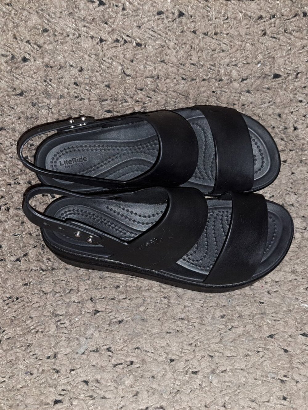 CROCS-Brooklyn-Low Wedge Platform Sandals-LiteRide-Sz 6-Excellent - Picture 7 of 8